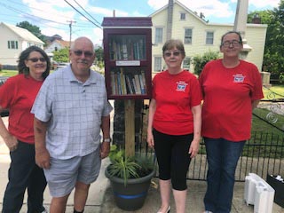 Little Free Library, Womens Group and Rob (maker)
